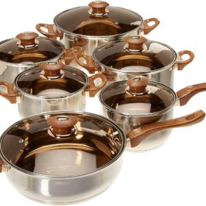 12pcs stainless steel signature cookware set