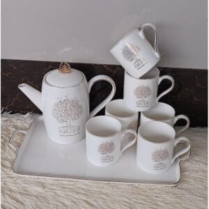 8pcs Ceramic Tea Set
