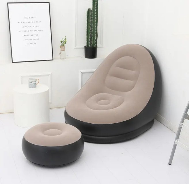 Inflatable Lounge Seat with footrest - Image 4