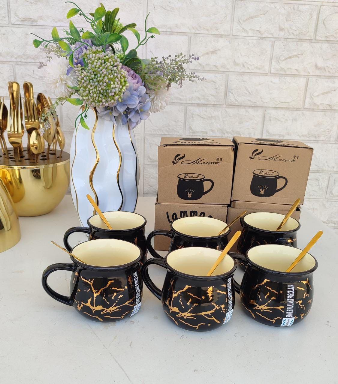 Nordic marble coffee mugs - Image 3