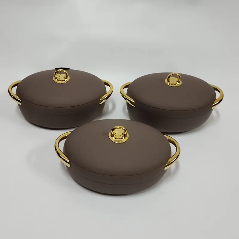 Insulated luxurious 3pcs casserole hotpots - Image 3