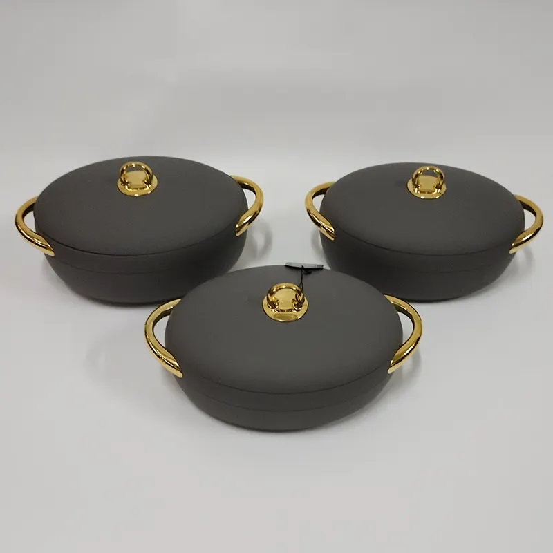 Insulated luxurious 3pcs casserole hotpots - Image 4